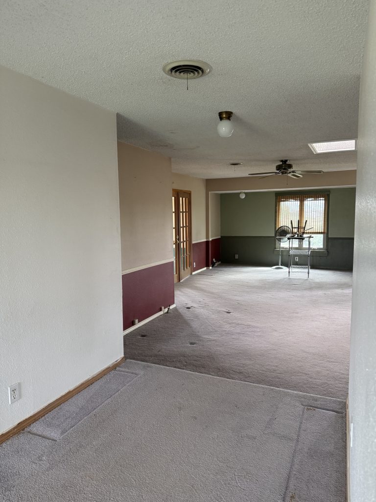 The same house cleared out and cleaned, ready to list